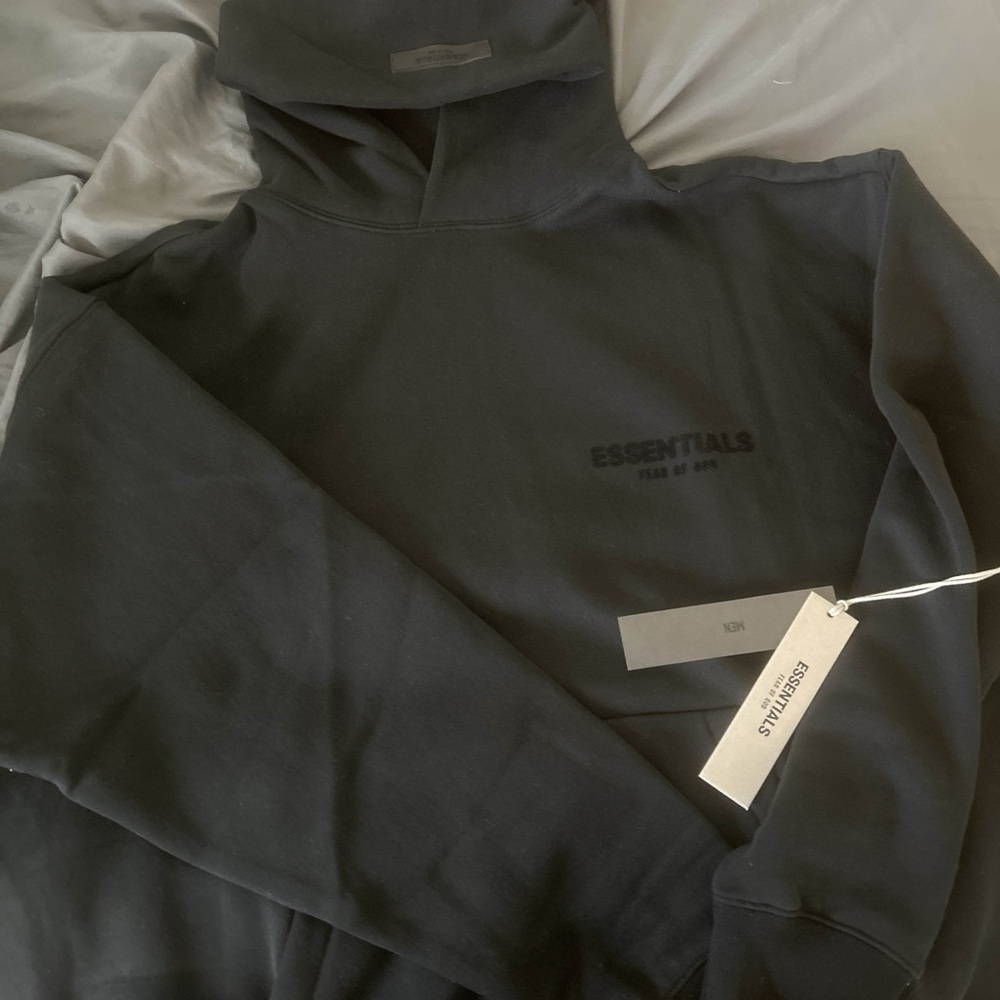 Essentials Black Turtleneck Men's Jacket